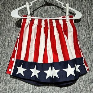 Chubbies Red & White Striped Tear Away Swim Shorts & Matching Eagle Smuggler